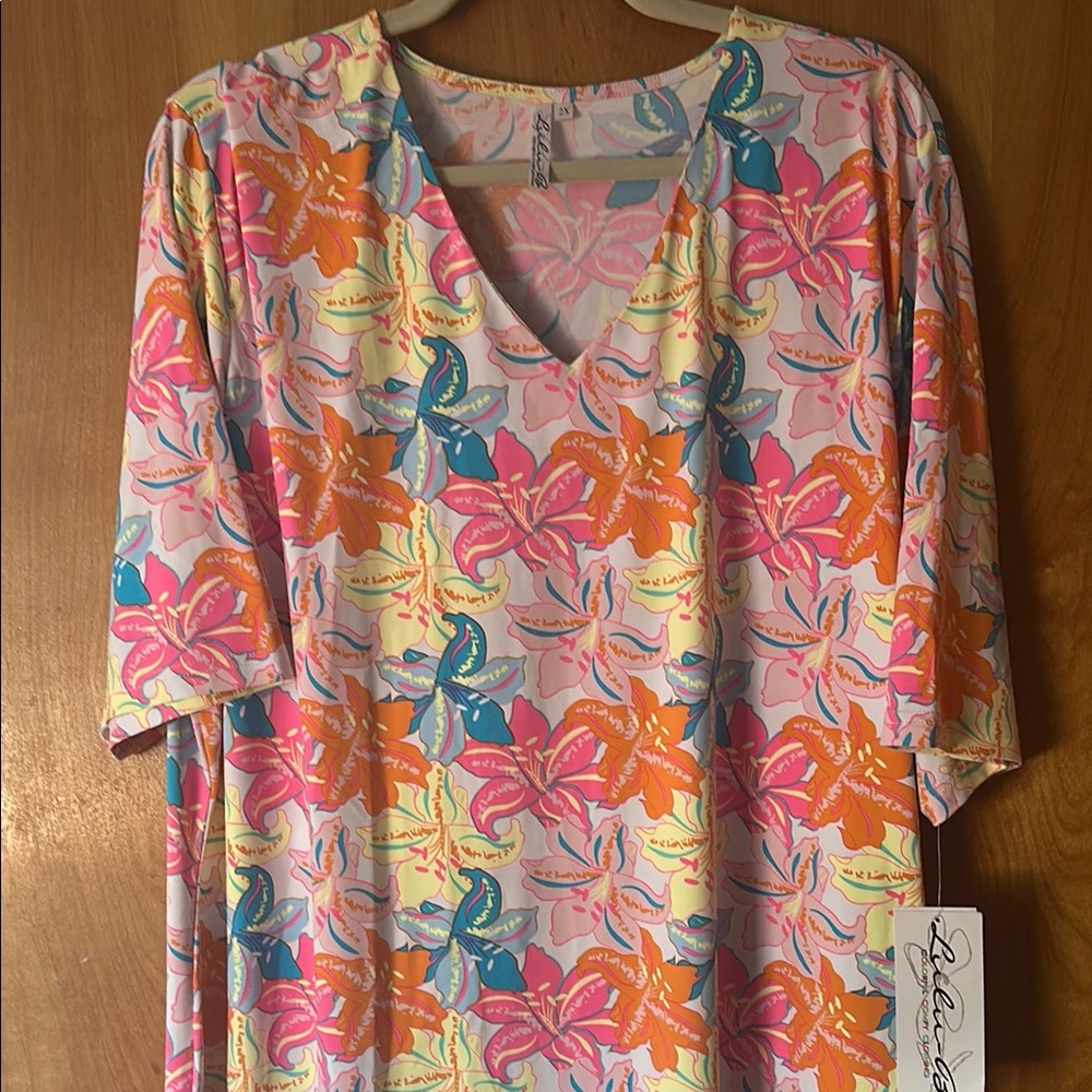 Lulu B Women's Floral dress- Multicolor
